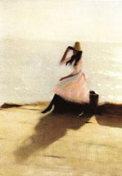 Philip Wilson Steer Young Woman on the Beach Spain oil painting art